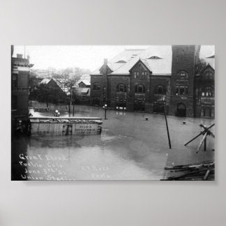 Pôster pueblo, inundação do colorado