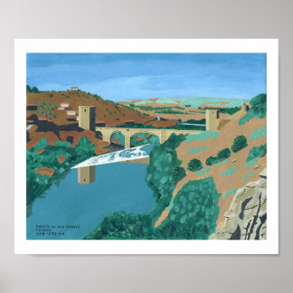 Poster Puente de San Martin, Toledo