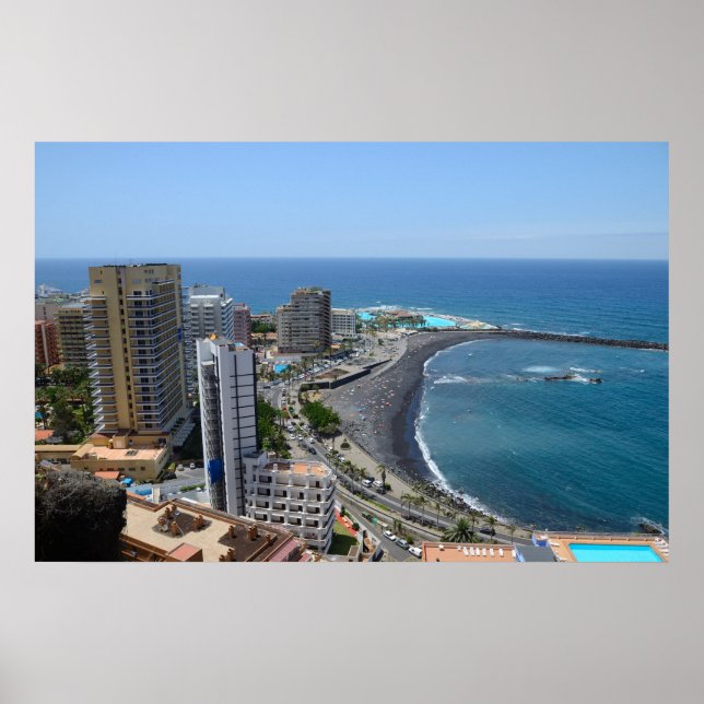 Poster Puerto de la Cruz, Tenerife, Espanha (Frente)