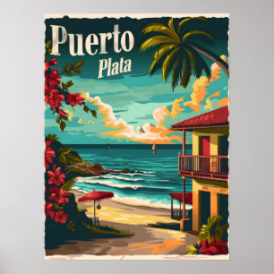 Poster Puerto Plata: praia tropical