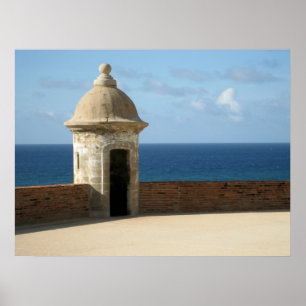 Pôster Puerto Rico moldou a foto