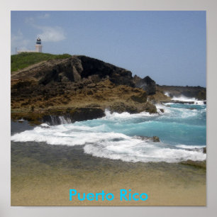 Poster Puerto Rico moldou a foto