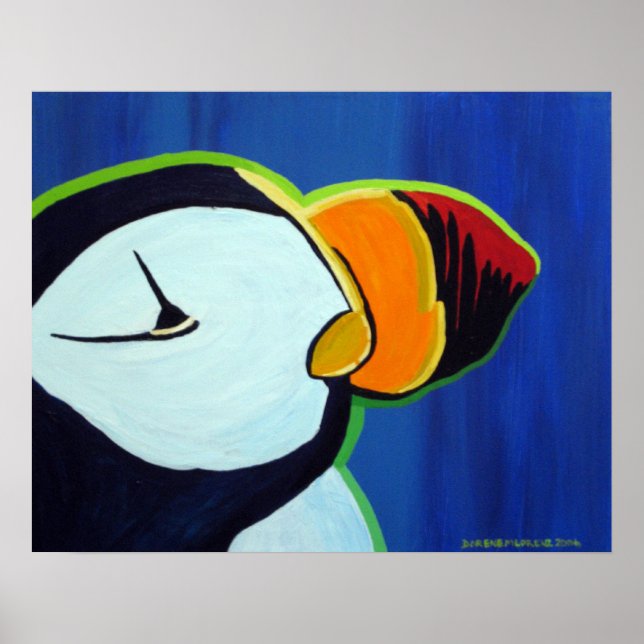 Pôster Puffin Corado (Frente)