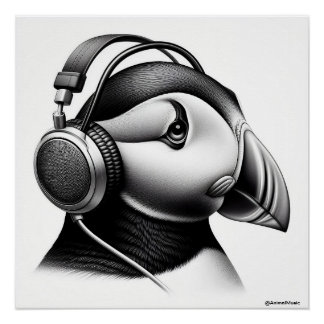 Pôster Puffin Poster