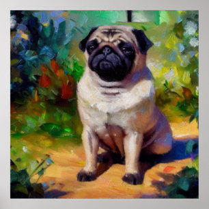 Poster Pug Dog