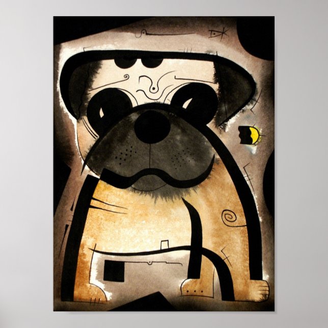 Pôster Pug Dog dk_2005aug8n (Frente)