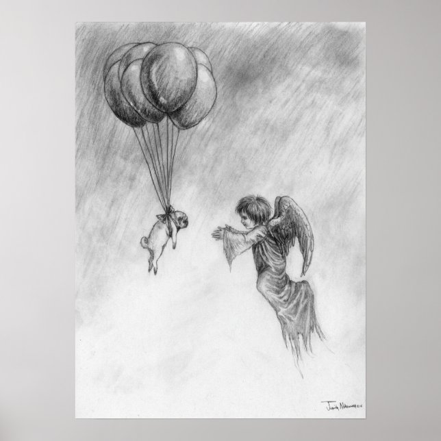 Poster Pug e Angel (Frente)