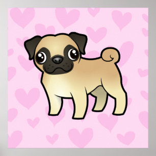 Pôster Pug Love