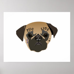 Poster Pug Lovers  Vida Útil