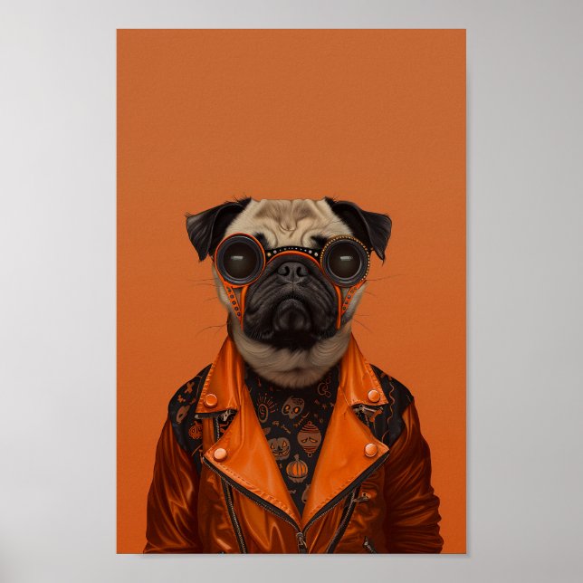Poster Pug of the Night (Frente)