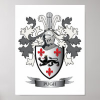 Pugh Family Crest Coat of Arms