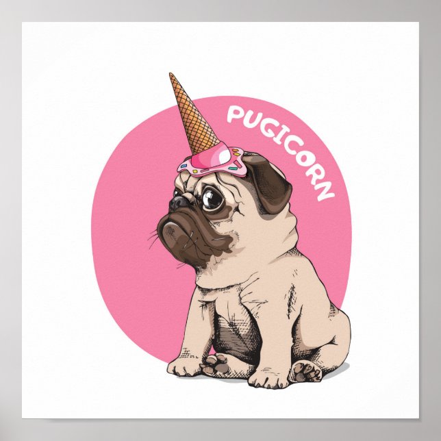 Poster Pugicorn (Frente)