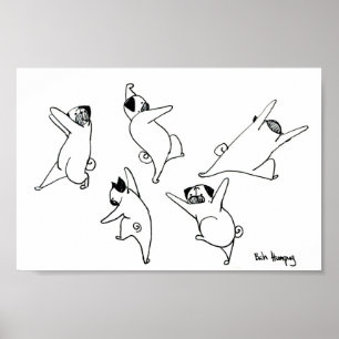 Pôster Pugs da dança