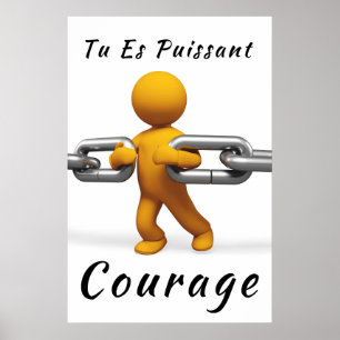 Poster "Puissant" Affiche Motivation-Poster Positif
