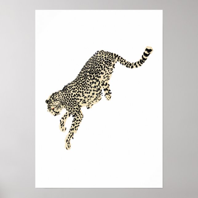 Poster Pulando Cheetah (Frente)