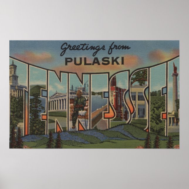 Poster Pulaski, Tennessee - Cenas com Letras Grandes (Frente)