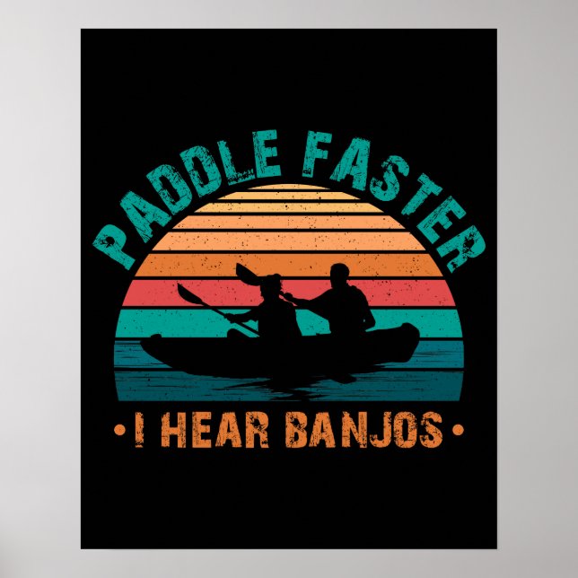 Poster Pule mais rápido que eu ouço banjos (Frente)