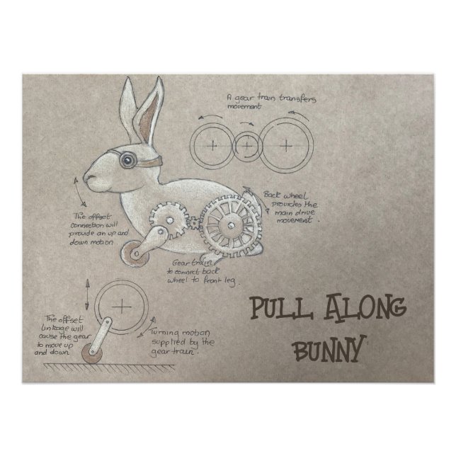 Pôster Pull Along Bunny Poster (Frente)
