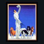 Pôster Pullman Art Deco Ad (1930) 16x20<br><div class="desc">Fantástico Impressão de Art Deco de 1930 para o Pullman Winter Comfort.</div>