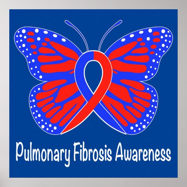 Poster Pulmonary Fibrosis Awareness Butterfly (Frente)