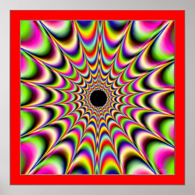 Poster Pulsação do centro negro e cores de feixe II (Frente)