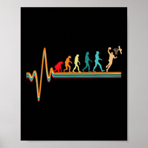 Poster Pulsação do Jogo de Bola do Jogador de Basquete Ev