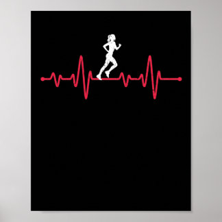 Poster Pulse runner funny athletics jogging
