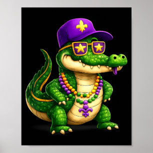 Poster Pulseiras de Jacaré engraçadas para o Carnaval do 