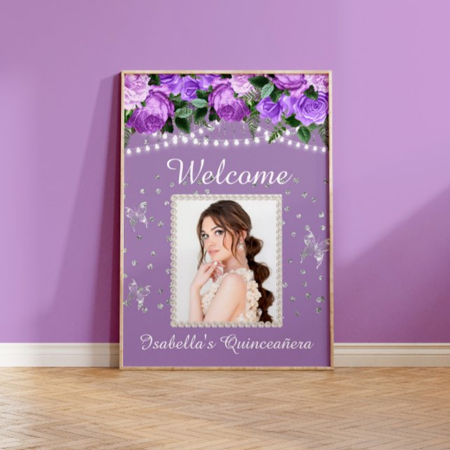 Poster Pulseiras de Pérolas Brancas Quinceañera Foto Bem- (Criador carregado)