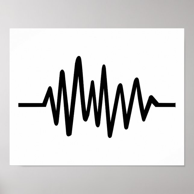 Poster Pulso de música de frequência (Frente)
