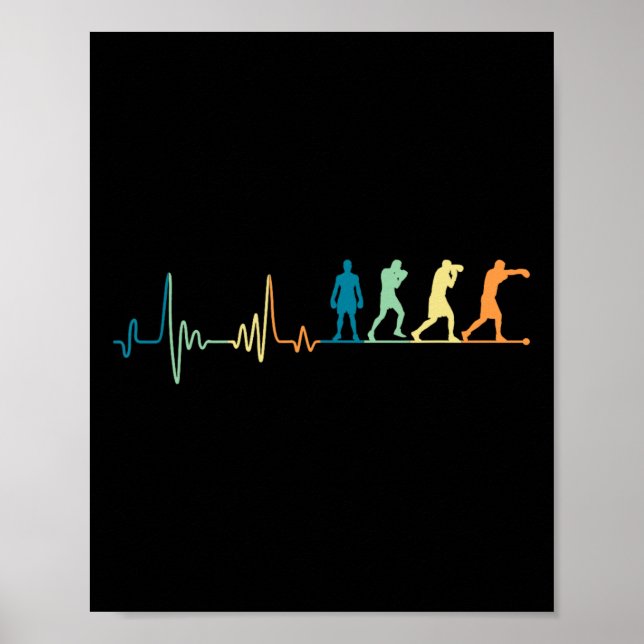Poster Pulso do Boxing Retro - Boxer Boxer do Boxer in a  (Frente)