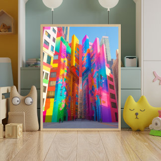 Poster Pulverização da Criatividade: Sala Colorida para C