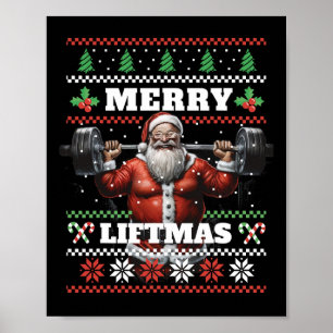 Poster Pumper Bodybuilding Xmas Malhação Feia de Natal