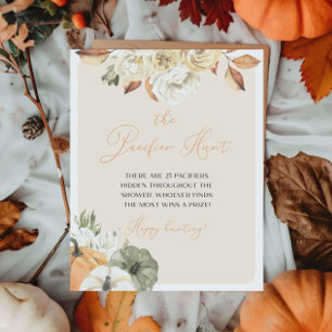 Poster Pumpkin Chá de fraldas Pacificador Hunt