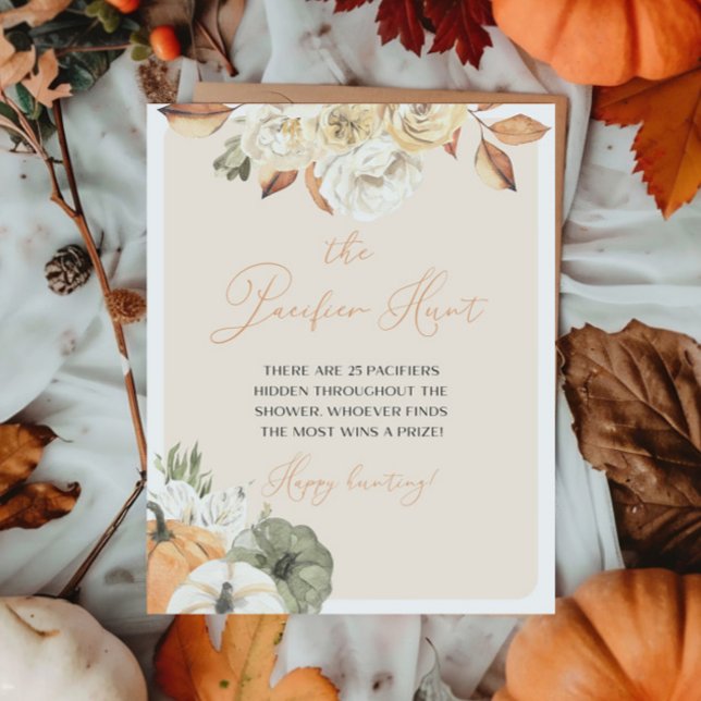 Poster Pumpkin Chá de fraldas Pacificador Hunt (Criador carregado)