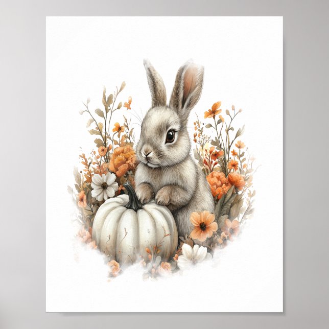 Poster Pumpkin De Camisa De Bunny (Frente)