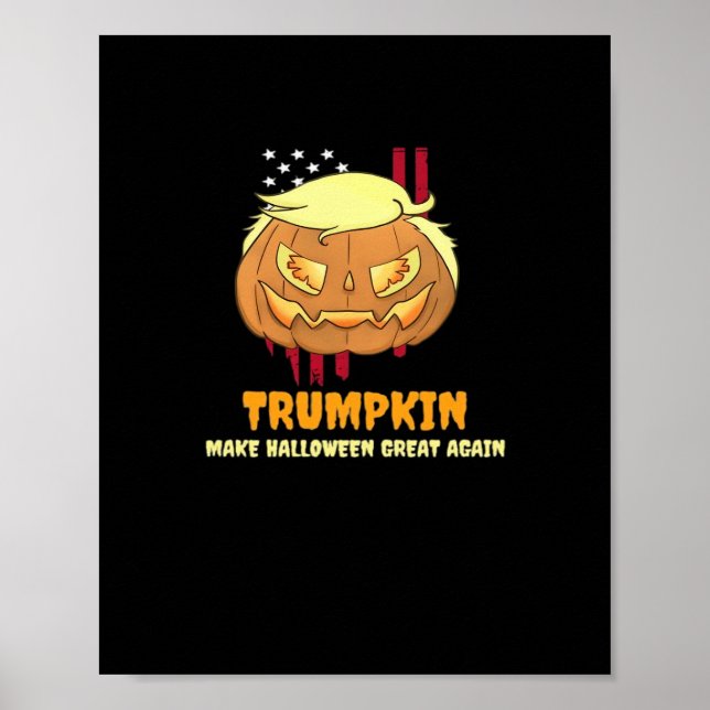Poster Pumpkin de Halloween, Trumpkin (Frente)