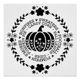 Pôster Pumpkin-Digital Download Poster