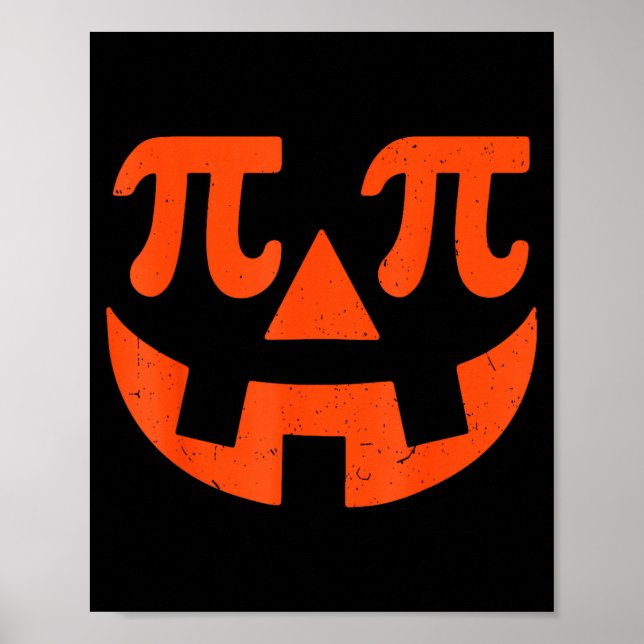 Poster Pumpkin E Funny Math Thanksgiving Science Teacher  (Frente)