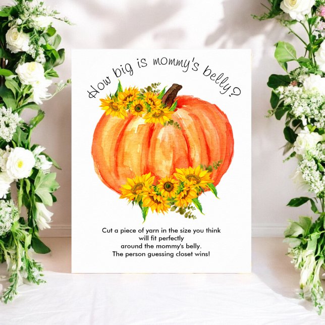 Poster Pumpkin em que tamanho é o jogo da Mamãe (Criador carregado)