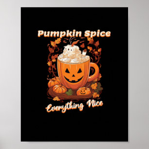 Poster Pumpkin Especiaria Tudo Bela Pumpkin Spice Café