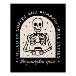 Pôster Pumpkin especiarias latinas citam estética feia