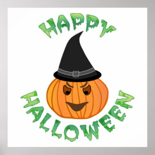 PÔSTER PUMPKIN "FELIZ HALLOWEEN"