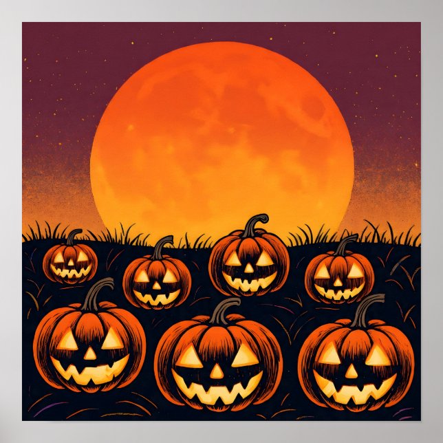 Poster Pumpkin Moonrise (Frente)