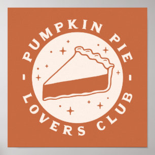 Poster Pumpkin Pie Lovers Club