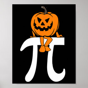 Poster Pumpkin Pie Math Dia de as Bruxas engraçado Ação d