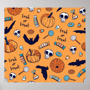Poster Pumpkin Pumpkin Sem Olhos.