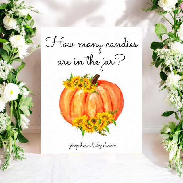 Poster Pumpkin Quantas Candies no frasco (Criador carregado)