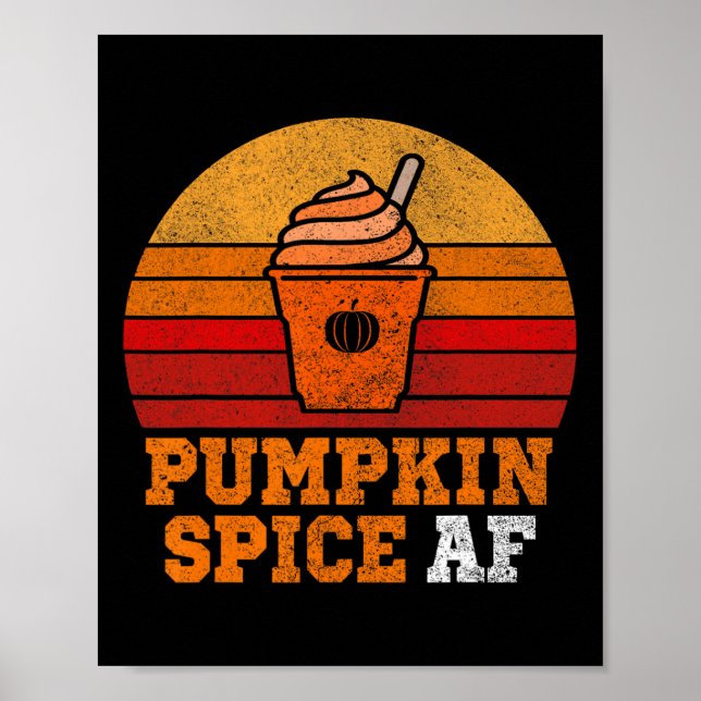 Poster Pumpkin Spice Af Divertido Men Hussein Roupa Hallo (Frente)