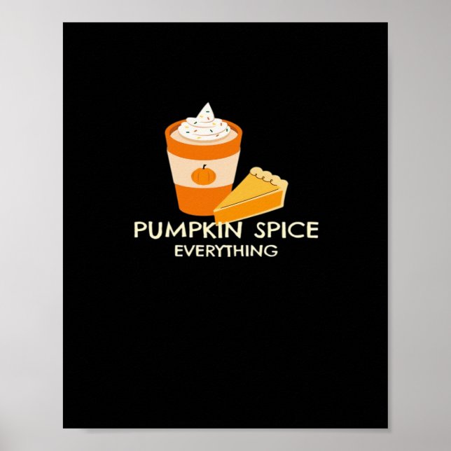 Poster Pumpkin Spice All Classic Sloth Halloween (Frente)